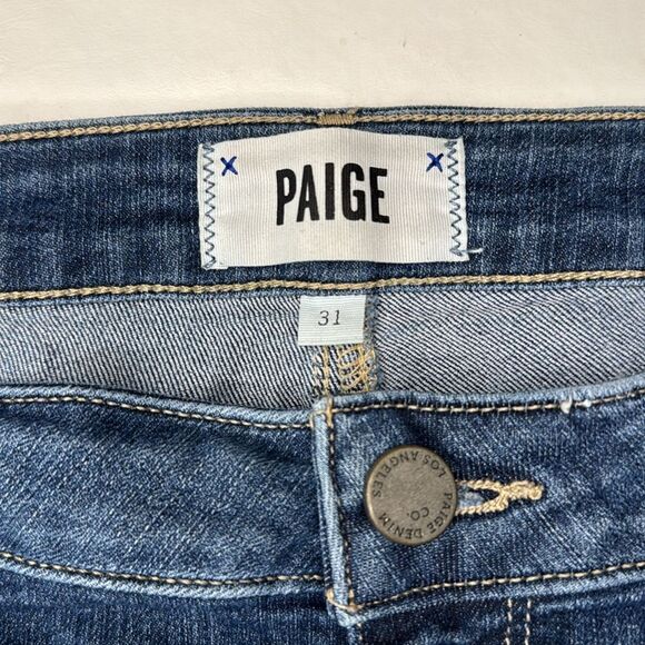 PAIGE Blue Jean Shorts - Picture 5 of 8
